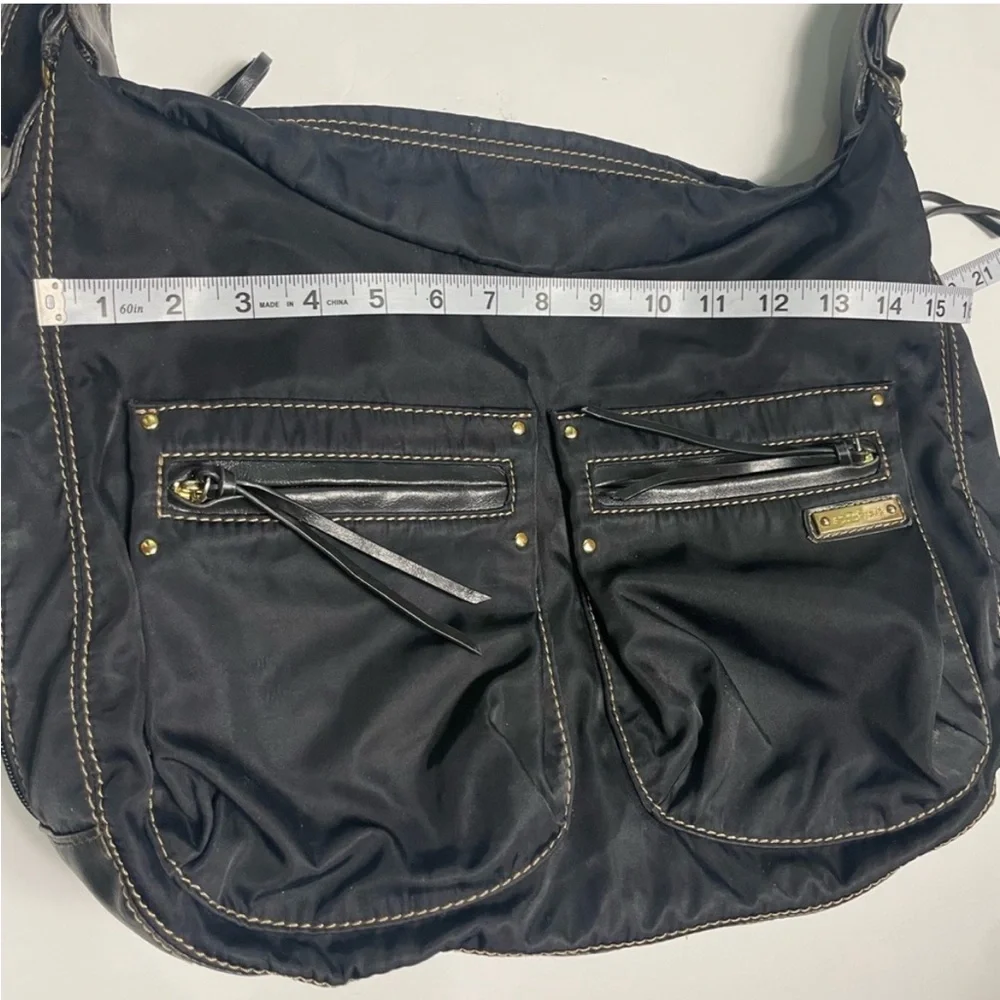 StorkSak Nylon Diaper Bag Black Emily Australia Nappy bag Stylish